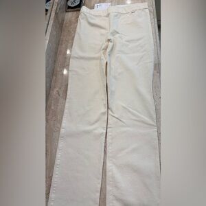 Lilly Pulitzer Declynn Bi-Stretch Cream Brûlée Straight-Leg Pants 12 NWT